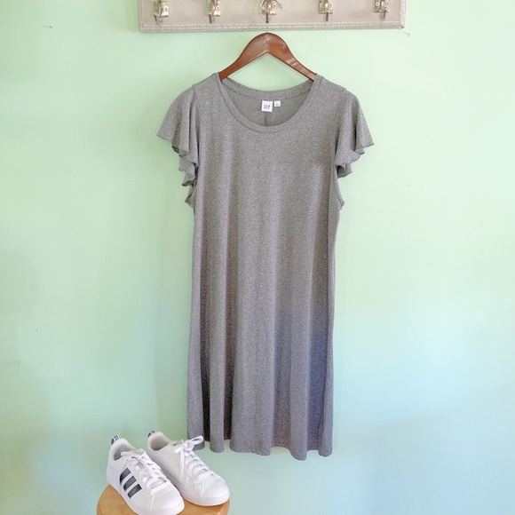 GAP Dresses & Skirts - NWT Gap T-shirt dress with ruffle sleeves GAP Dresses & Skirts - NWT Gap T-shirt dress with ruffle sleeves